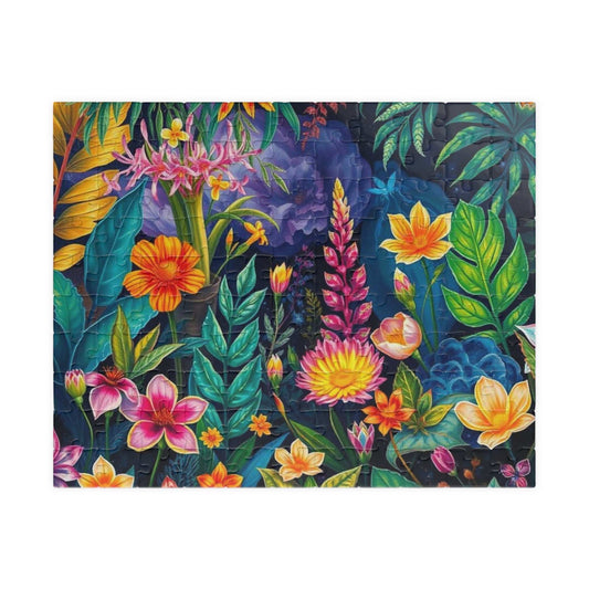 Twilight Garden Floral Jigsaw Puzzle - 110, 252, 520, 1014-piece Mystic Flower Puzzle