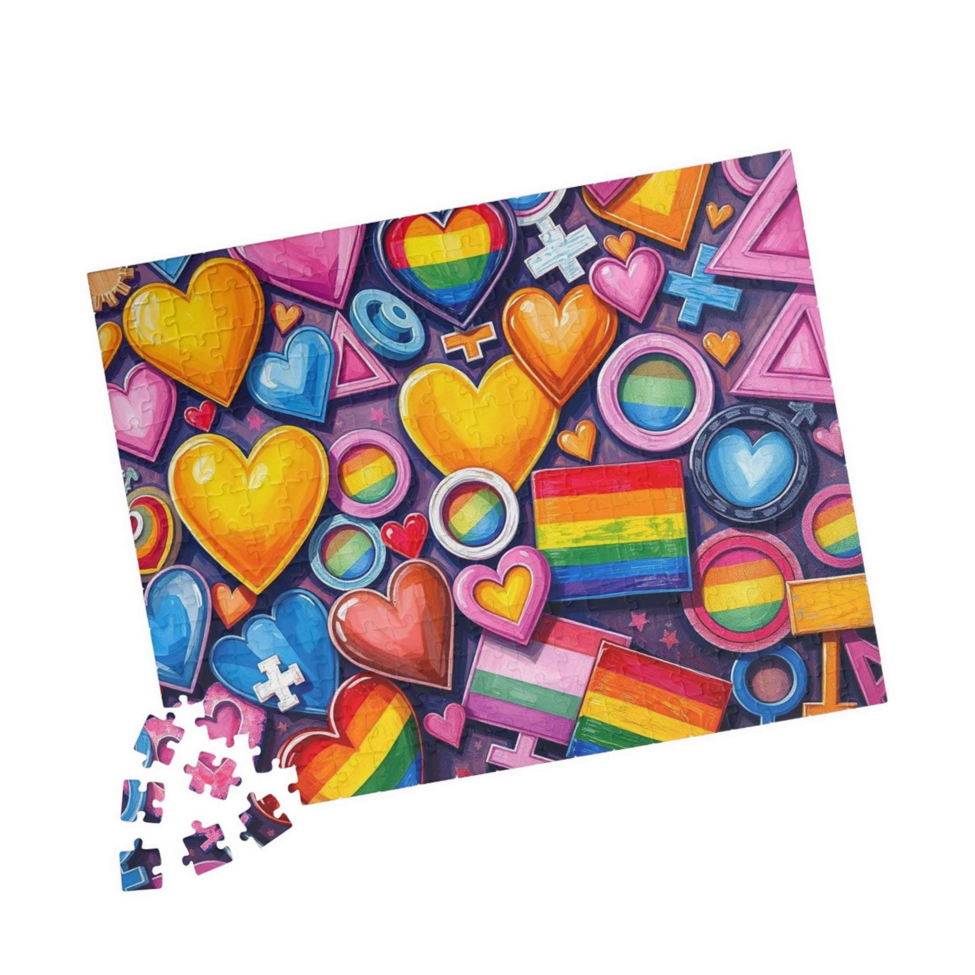Rainbow Pride Puzzle Jigsaw Game - 110 252 520 1014-piece, Fun for Family Game Night, LGBTQ+ Celebration, Gift for Anyone Who Loves Puzzles Puzzle The Puzzle Chest
