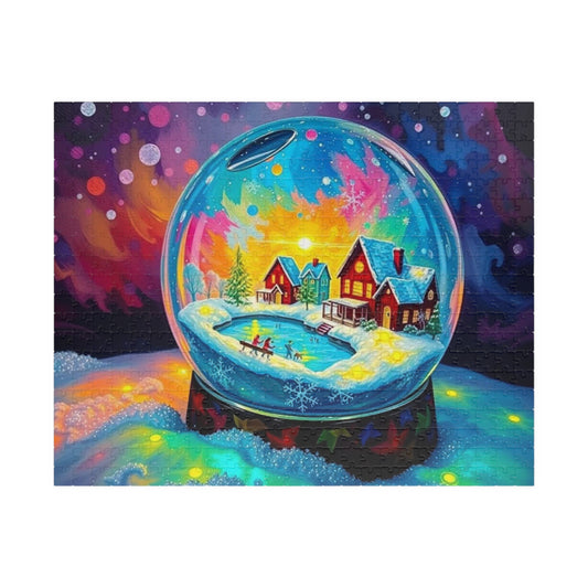 Snow Globe World Jigsaw Puzzle, Winter Gift for Family Game Night, Holiday Fun, or Cozy Nights In, Seasonal Brain Teaser 110-1014 Pieces