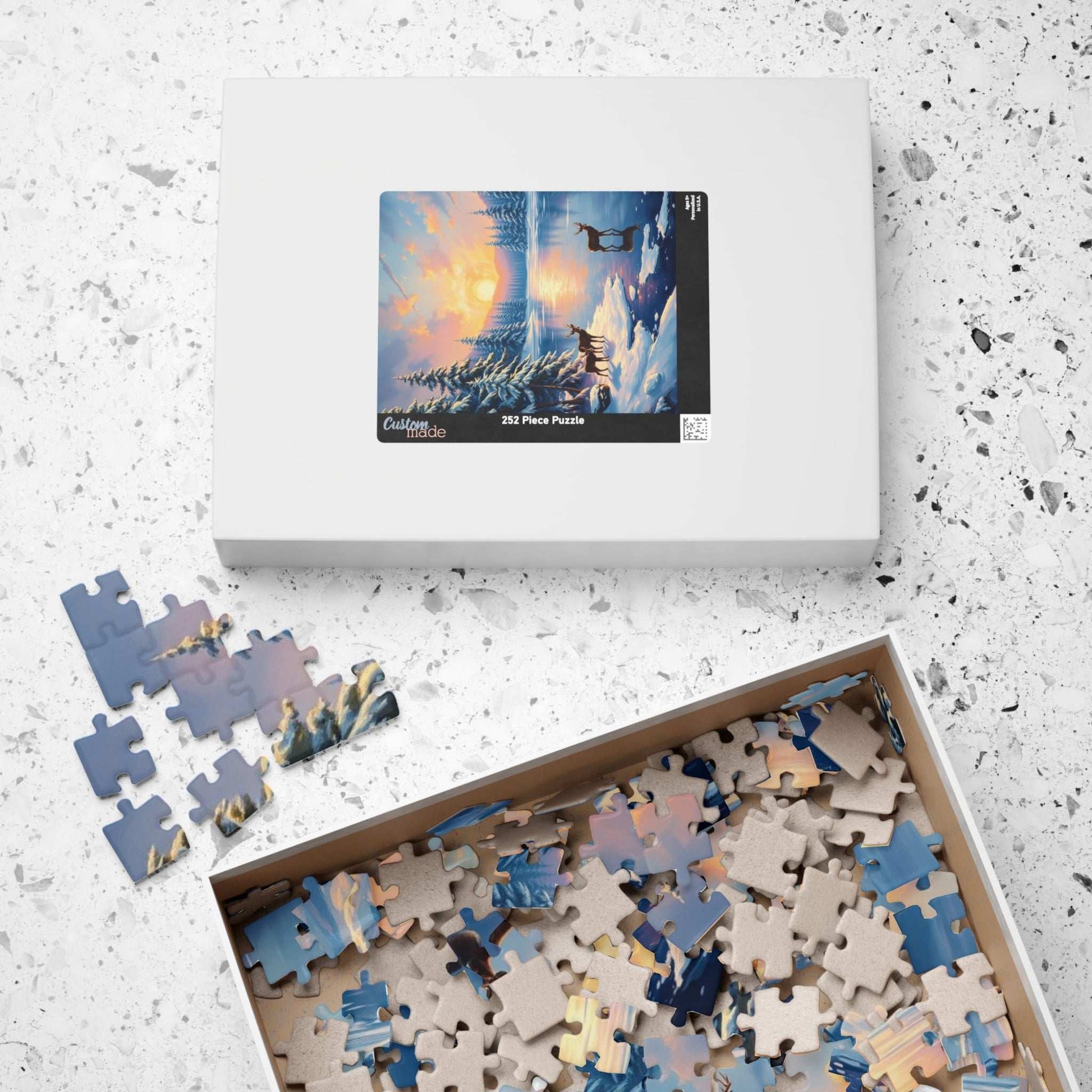 Serene Winter Landscape Puzzle | 110 to 1014-Piece Jigsaw, Adult Relaxation, Family Game Night, Winter Decor, Gift Idea Puzzle The Puzzle Chest