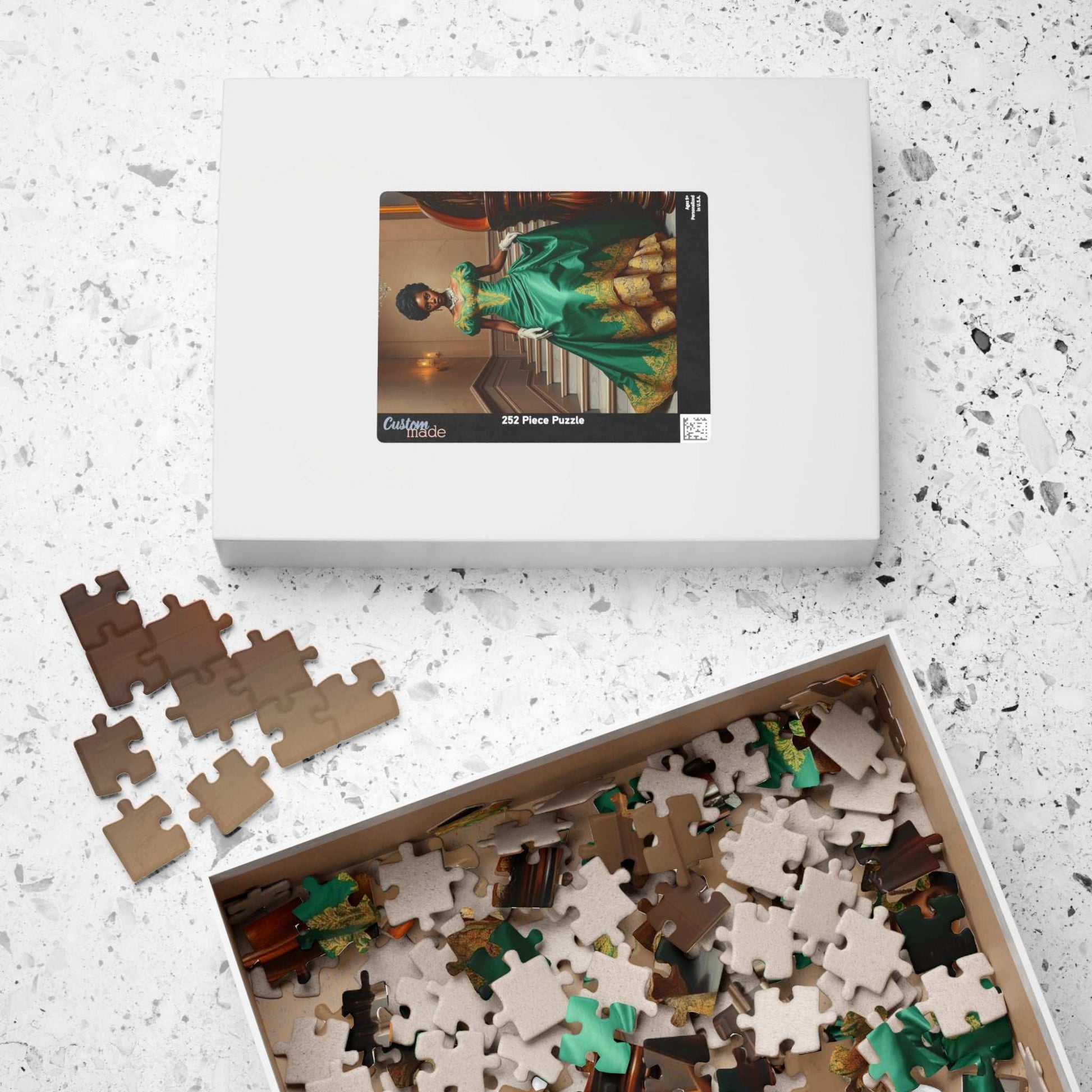 Victorian Ballroom Dance Jigsaw Puzzle - Black Woman, African American Puzzle The Puzzle Chest