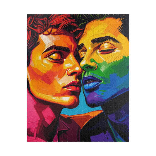 United in Color Jigsaw Puzzle - Pride Portrait, LGBTQ Art Rainbow Faces, Pride Gift for Puzzle Lover, Friends, Family or Solo Fun 520 pcs (Vertical) Puzzle The Puzzle Chest