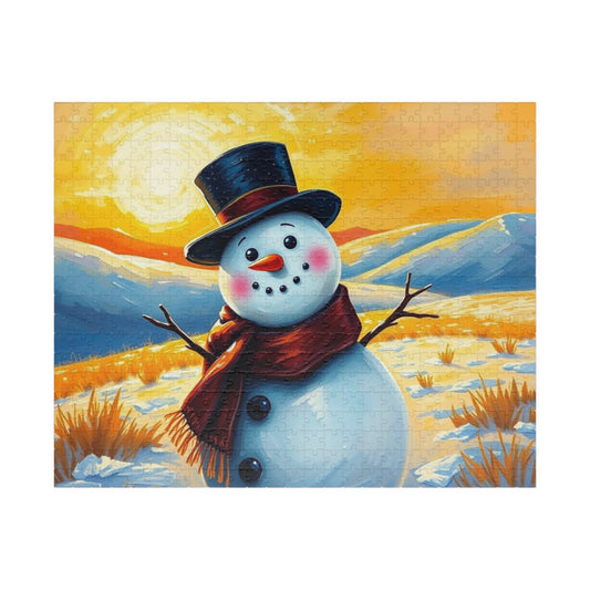 Lonely Snowman Puzzle, 110-1014 Piece Nostalgic Winter Jigsaw Game for Adults, Family Fun, Holiday Entertainment, Gift for Puzzle Lovers