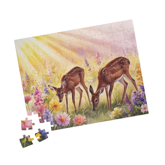 Enchanting Deer Puzzle - 110, 252, 520 & 1014-piece, Nature Lovers, Family Game Night, Gift for All Occasions, Relaxing Activity, Wildlife
