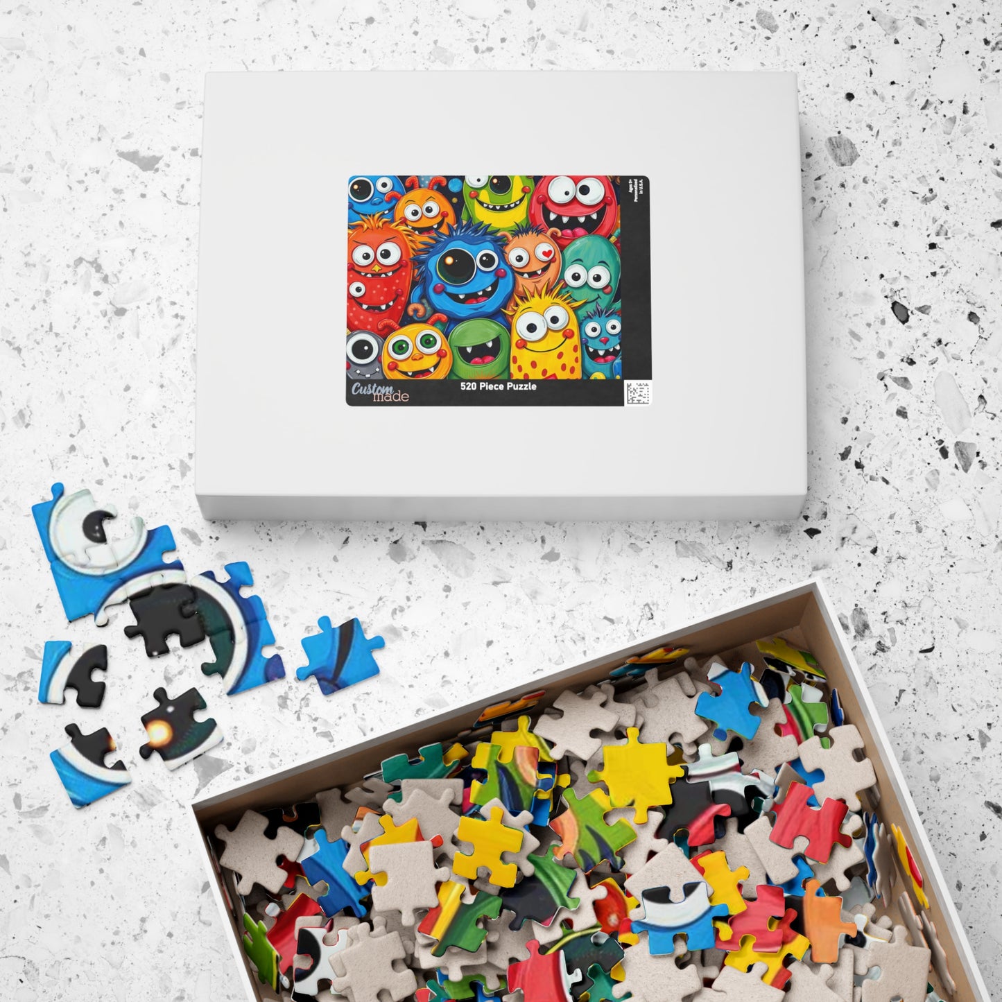 Cute Cartoon Monster Jigsaw Puzzle, Monster Puzzle, Halloween Puzzle, Fun Activity, Game Night Entertainment, Birthday Gift for Friends Puzzle The Puzzle Chest