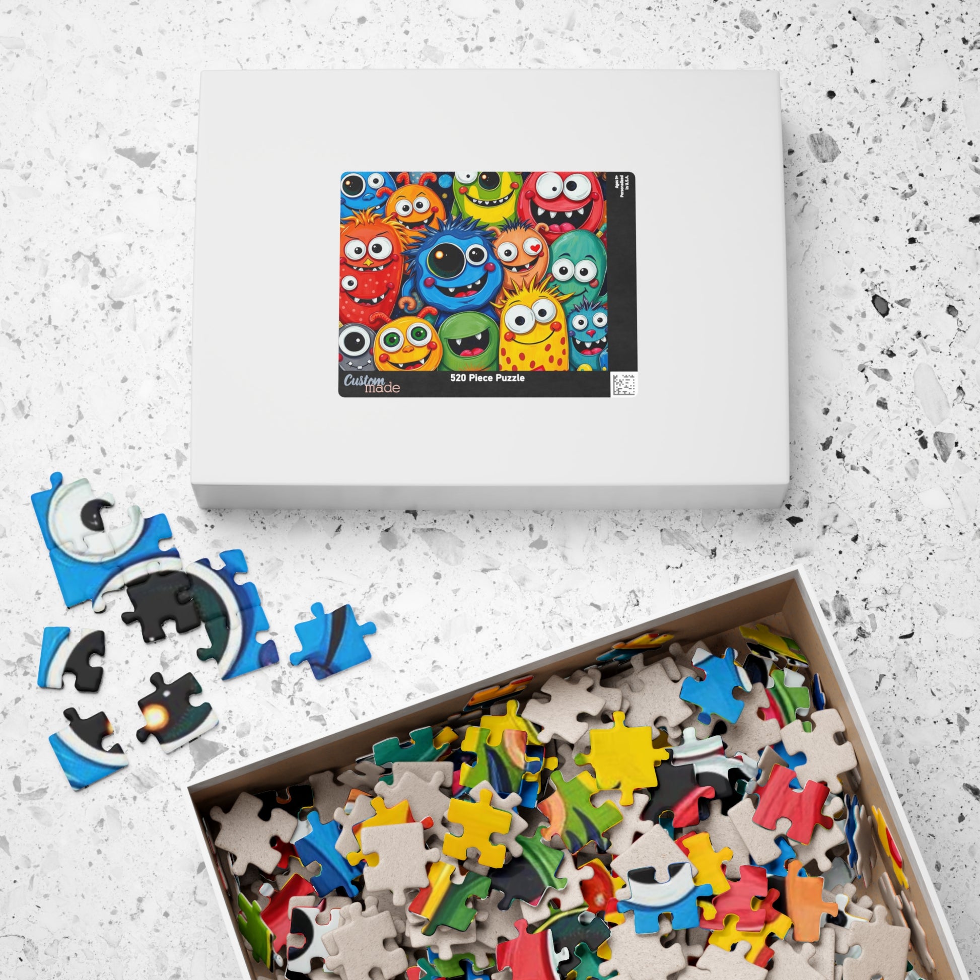 Cute Cartoon Monster Jigsaw Puzzle, Monster Puzzle, Halloween Puzzle, Fun Activity, Game Night Entertainment, Birthday Gift for Friends Puzzle The Puzzle Chest