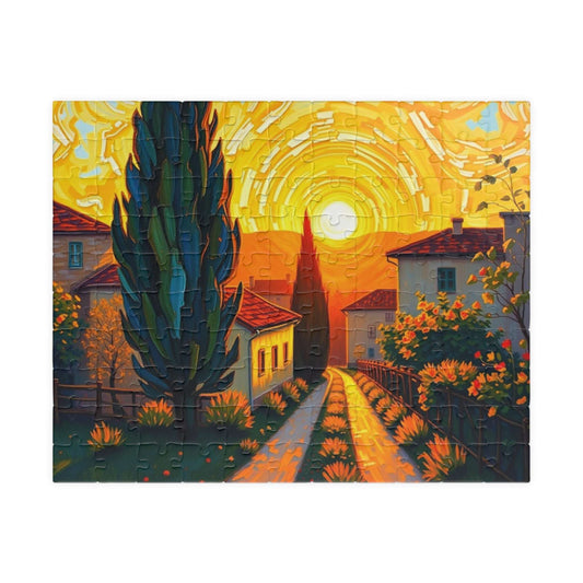 Sunset Serenity Landscape Puzzle, 110-1014 Piece Jigsaw Puzzle for Adult, Gift for Friend, Family Fun Game Night, Relaxation Activity, Peace 110 pcs (Horizontal) Puzzle The Puzzle Chest