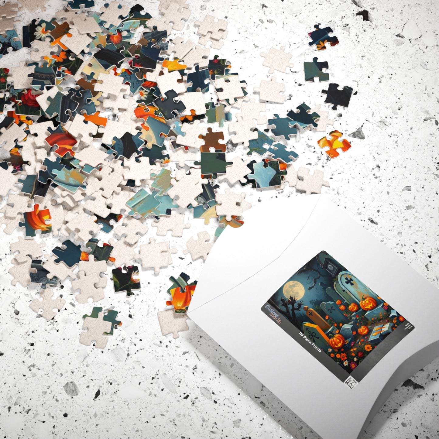 Tomb Tune Parade - Spooky Cemetery Halloween Puzzle, Fall Puzzle for Adults for Family or Solo Fun, Mental Exercise, Gift Idea for Friends