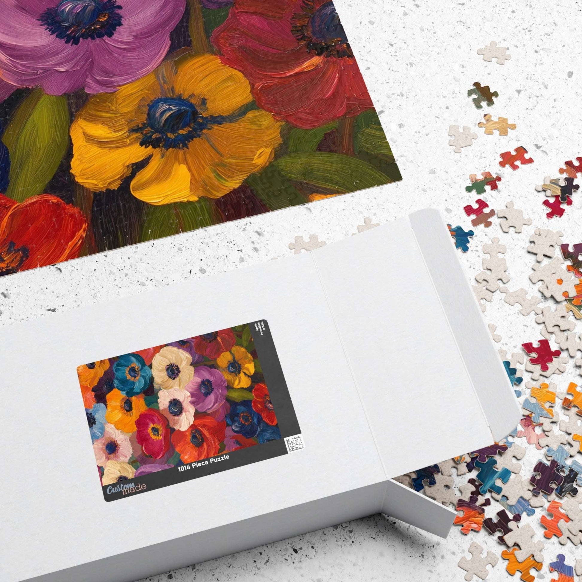 Colorful Anemone Bouquet Puzzle 110-1014-piece | Floral Jigsaw Puzzle