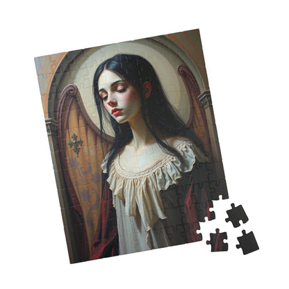 Artistic Portrait Puzzle, Unique Jigsaw Puzzle for Adults, Perfect Gift for Gothic Art Lover and Puzzle Enthusiast, Mindfulness Activity Puzzle The Puzzle Chest