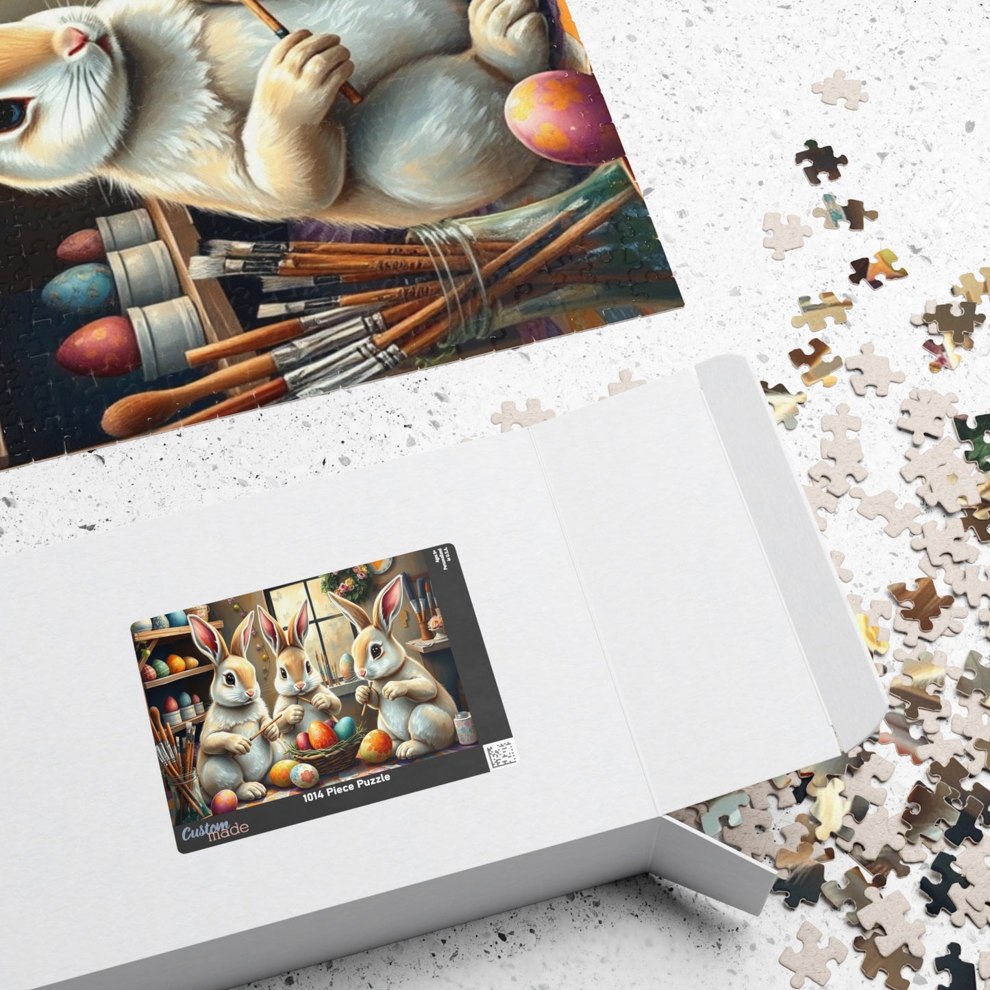 Whimsical Easter Bunny Puzzle, Family Fun Jigsaw Game, Spring Home Entertainment, Holiday Activity, Mindfulness Gift for Friends Puzzle The Puzzle Chest