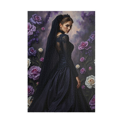 Dark Elegance Art Puzzle, Gothic Puzzle, Puzzle Gift for Adults, Unique Home Décor, Family Game Night, 110-1014 Pieces 1014 pcs (Vertical) Puzzle The Puzzle Chest