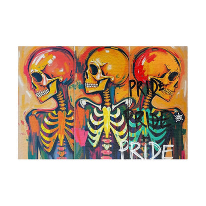 Pride Skeleton Puzzle, Colorful Puzzle for Group Fun, LGBTQ+ Gift for Birthday Holiday Pride Month, Creative Family Activity, Halloween 1014 pcs (Horizontal) Puzzle The Puzzle Chest