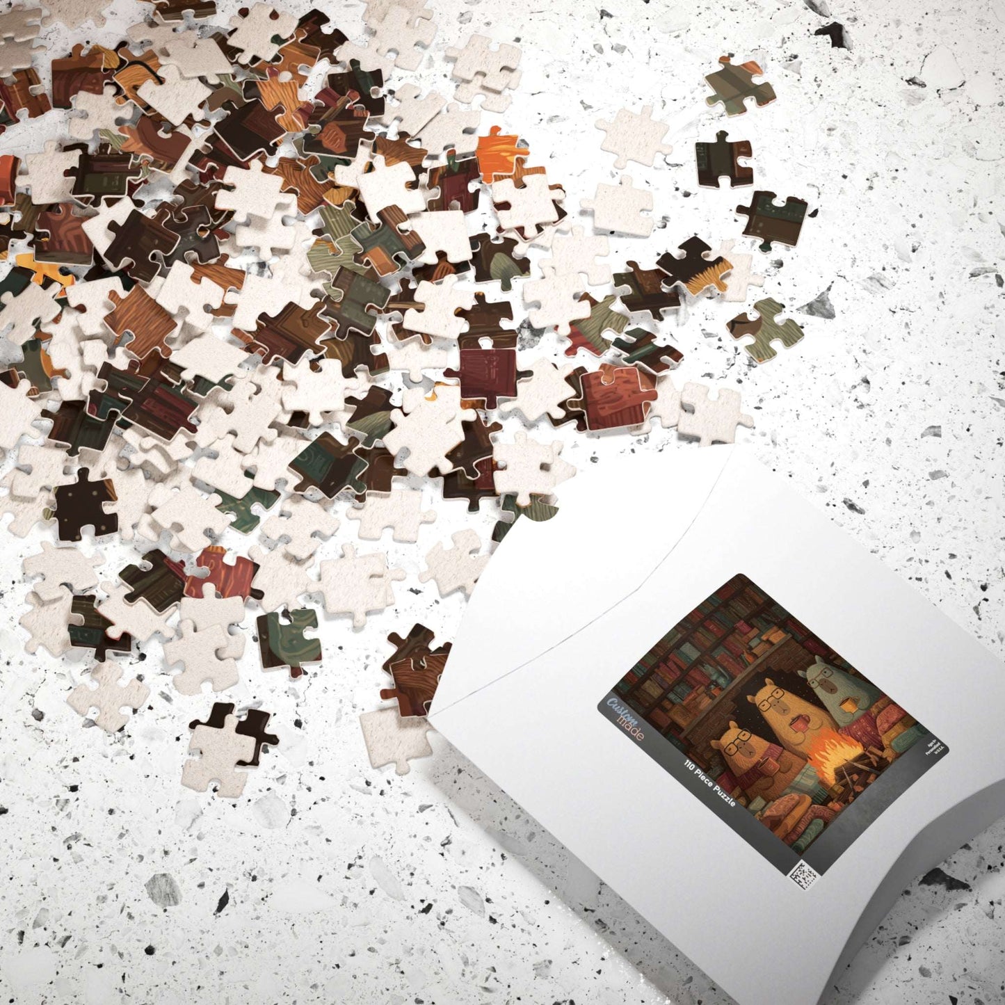 Fireside Reading with Capybaras Jigsaw Puzzle Puzzle The Puzzle Chest