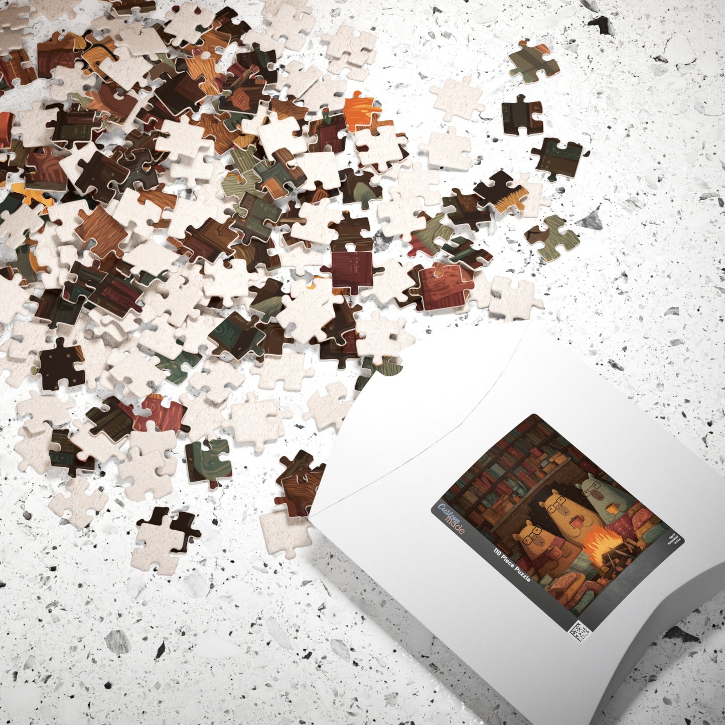 Fireside Reading with Capybaras Jigsaw Puzzle Puzzle The Puzzle Chest