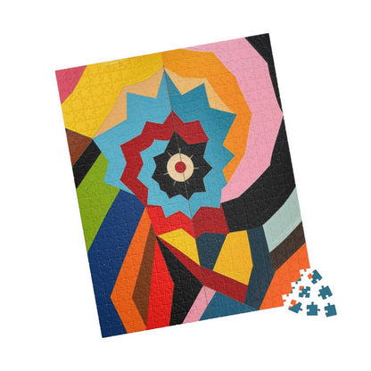 Colorful Abstract Art Puzzle for Fun Family or Solo Activity Puzzle The Puzzle Chest