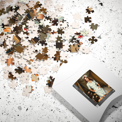 Vintage Nurse Jigsaw Puzzle, Retro Art Puzzle Gift for Health Care Workers, Puzzle Loving Friends, Home Entertainment Fun Family Activity Puzzle The Puzzle Chest
