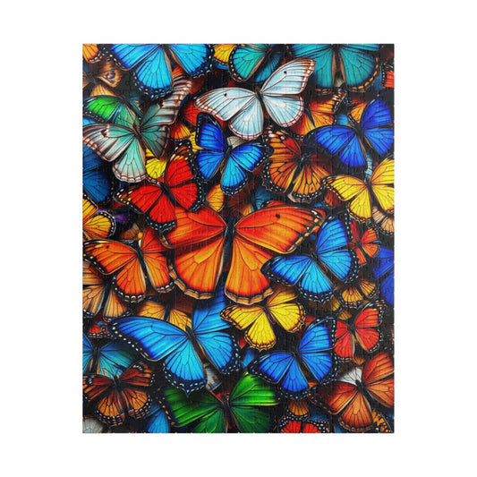 Chaotic Butterfly Collage Puzzle Jigsaw for Nature Lovers, Perfect Gift for Entomology Puzzle Lovers, Family Fun, Creative Hobby, Mental Exercise 520 pcs (Vertical) Puzzle The Puzzle Chest