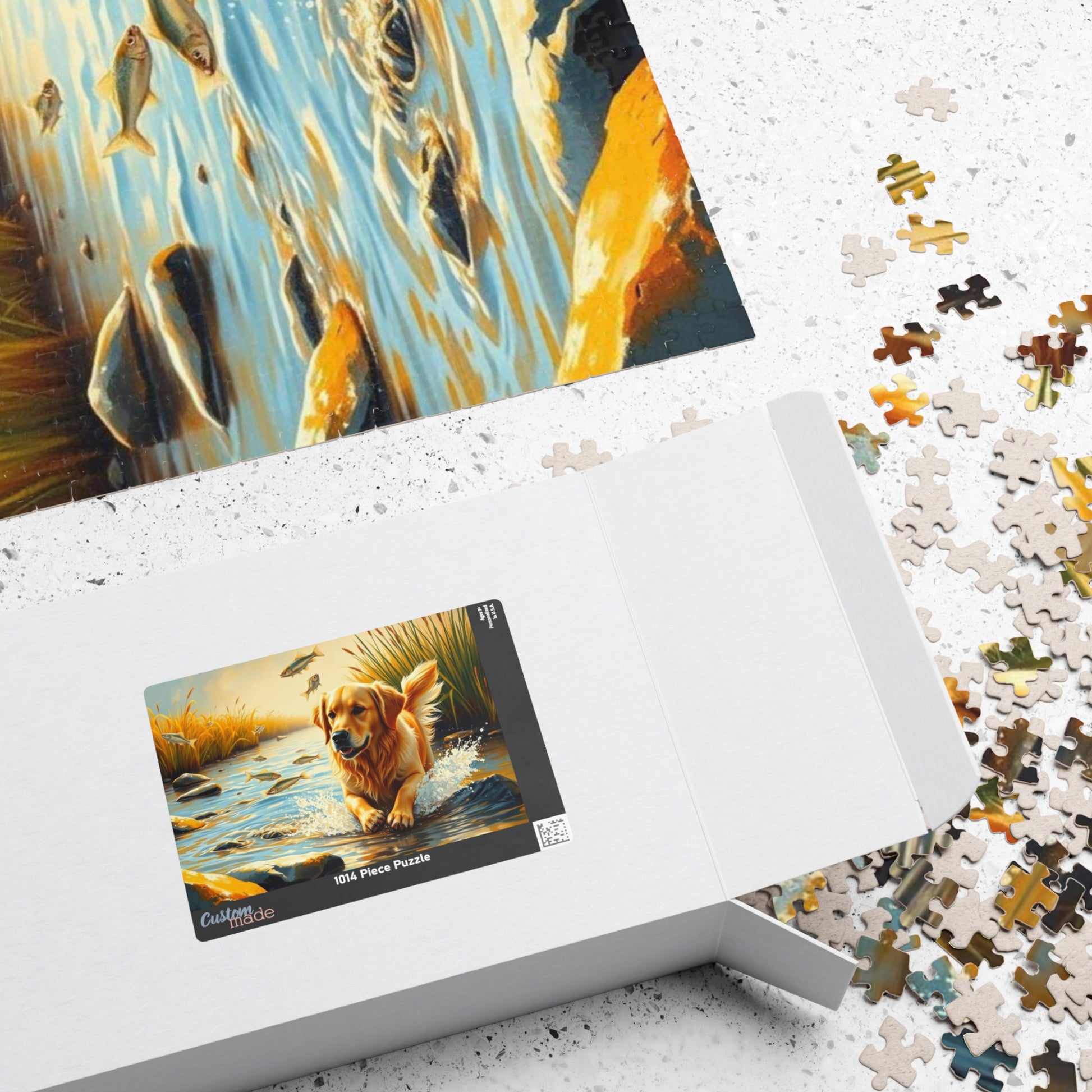 Golden Retriever Jigsaw Puzzle for Adults - Perfect for Dog Lovers, Family Game Nights, Unique Gifts for Friends, Fun Activity Brain Teaser Puzzle The Puzzle Chest