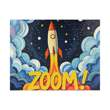Rocket Zoom Puzzle - Pop Art Jigsaw Game, Fun Family Activity, Home Entertainment, Space-Themed Gift, Educational Toy, Adult Puzzle 252 pcs (Horizontal) Puzzle The Puzzle Chest