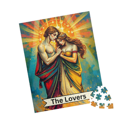 The Lovers Tarot Puzzle: Romantic Jigsaw for Couples
