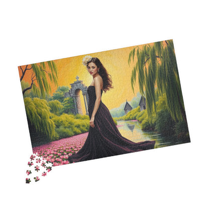 Lilywater Reverie Jigsaw Puzzle, Elegant Landscape Puzzle, Woman Art Holiday or Birthday Gift for Adult, Solo or Family Fun, Creative Hobby Puzzle The Puzzle Chest