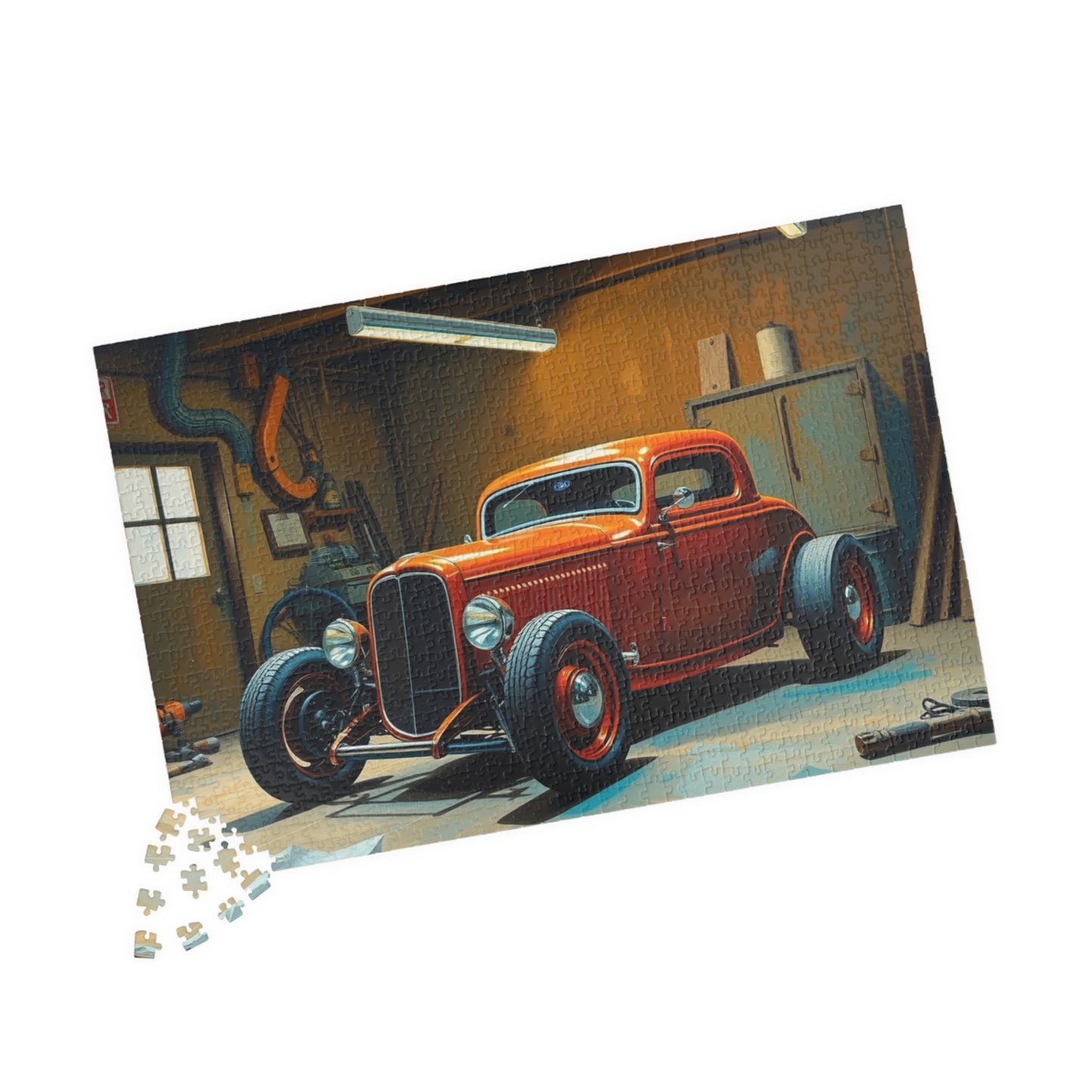 Vintage Car Puzzle - 1932 Deuce Coup, Retro Auto Jigsaw Game, Classic Car Art Puzzle The Puzzle Chest