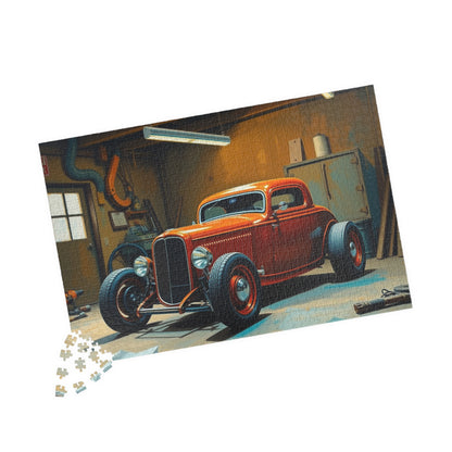 Vintage Car Puzzle - 1932 Deuce Coup, Retro Auto Jigsaw Game, Classic Car Art Puzzle The Puzzle Chest