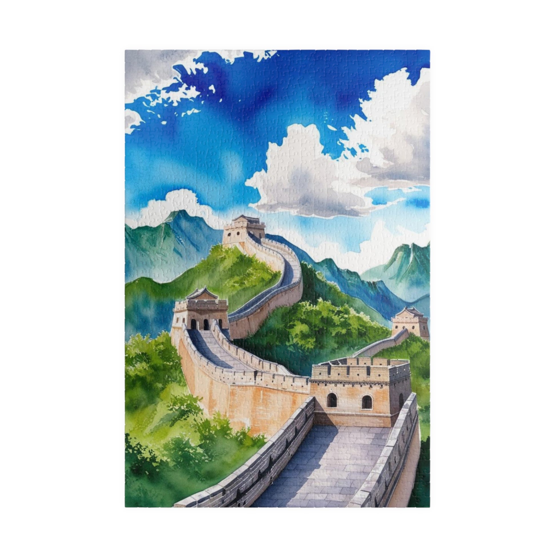 Great Wall of China Jigsaw Puzzle, Nature Landscape Tabletop Game, Puzzle Enthusiasts History Travel Lover, Family Activity, Hobby 1014 pcs (Vertical) Puzzle The Puzzle Chest