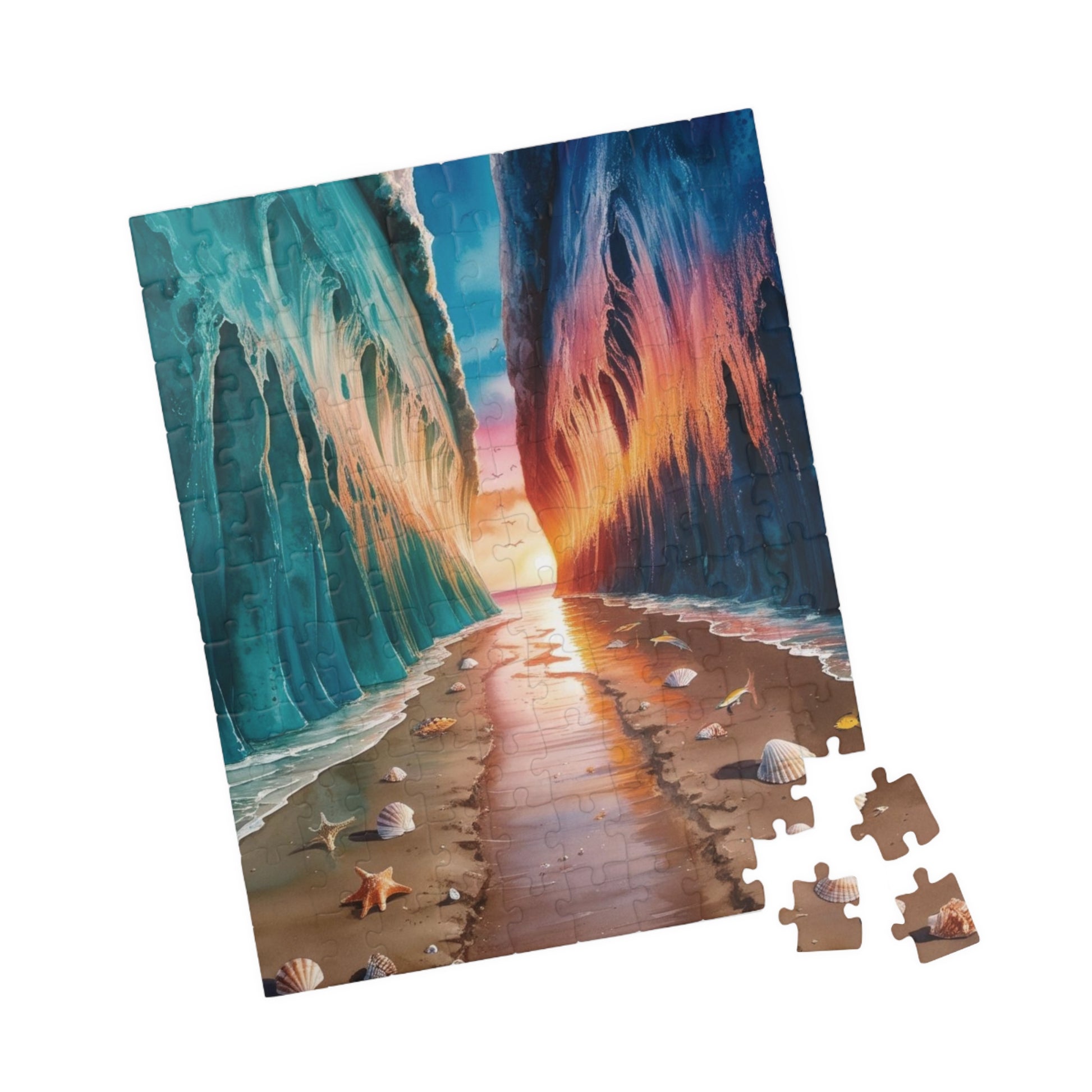 Religious Christian Puzzle: Parting of the Red Sea, Biblical Scene Jigsaw, Educational Activity, Family Game Night, Best Unique Gift, Hobby Puzzle The Puzzle Chest
