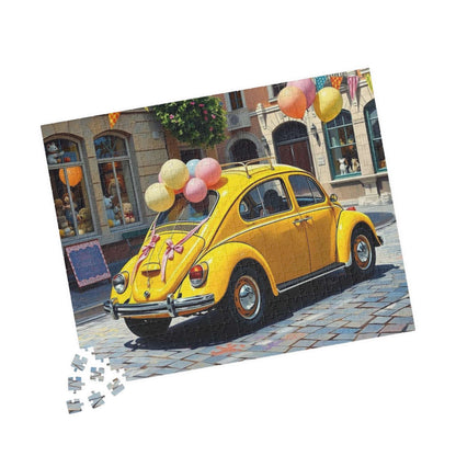 Lemonade Street Parade Vintage Car Puzzle, Retro Auto Jigsaw Game, Classic Vehicle Puzzle Puzzle The Puzzle Chest