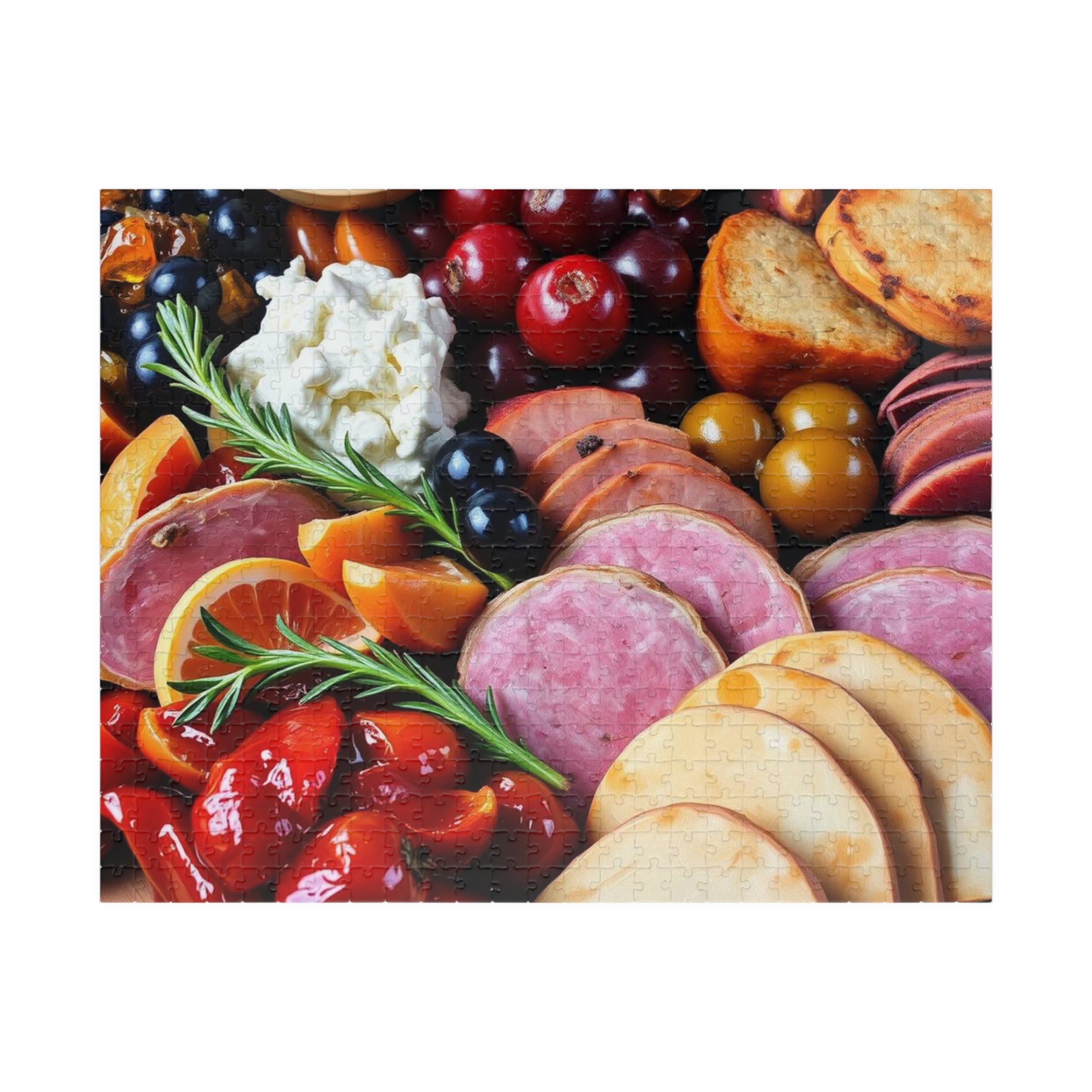 Gourmet Food Puzzle, Fun Family Activity, Foodie Gift, Home Decor Puzzle, Unique Puzzle Gift for Food Lovers, Puzzle for Game Night 520 pcs (Horizontal) Puzzle The Puzzle Chest