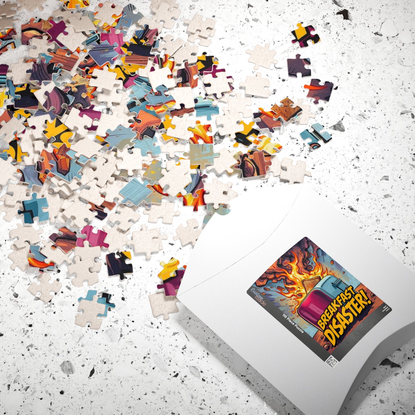Breakfast Disaster Jigsaw Puzzle, Pop Art Puzzle for Adult, Fun Family Activity, Unique Birthday Holiday Gift, Game Night Creative Challenge Puzzle The Puzzle Chest
