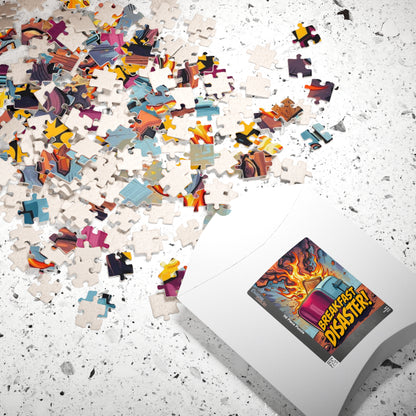 Breakfast Disaster Jigsaw Puzzle, Pop Art Puzzle for Adult, Fun Family Activity, Unique Birthday Holiday Gift, Game Night Creative Challenge Puzzle The Puzzle Chest