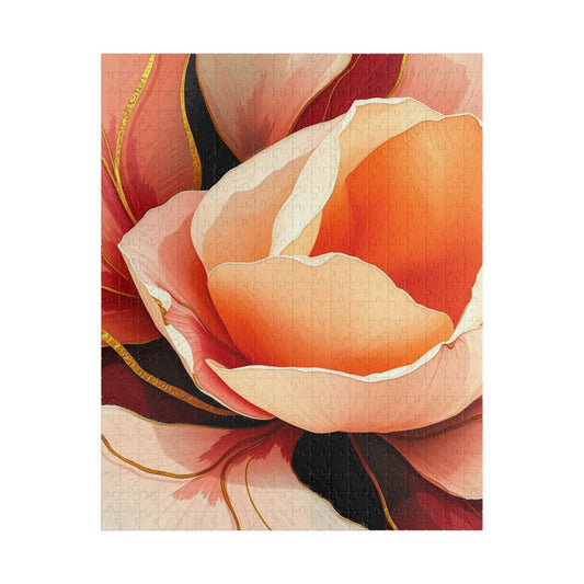 Floral Puzzle - Beautiful Rose Design Jigsaw Puzzle for Flower Lovers, Home Entertainment, Family Fun, Thoughtful Gift for All Occasions 520 pcs (Vertical) Puzzle The Puzzle Chest