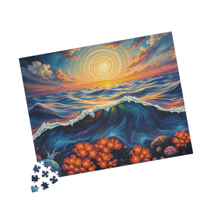 Ocean Sunset Jigsaw Puzzle, 110, 252, 520, 1014-piece Landscape, Family Game Night, Gift for Beach Lover and Friends Puzzle The Puzzle Chest
