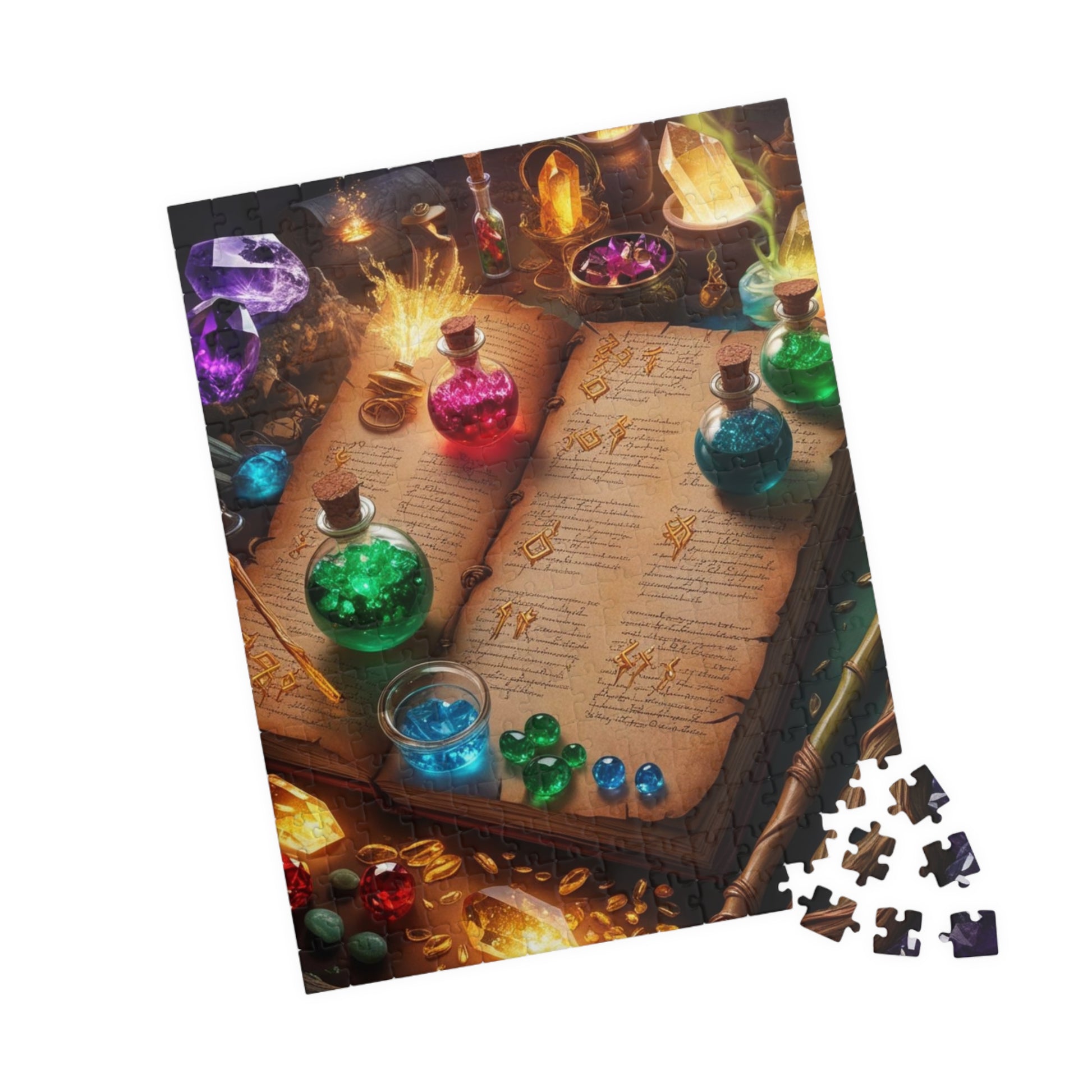 Enchanting Potion-Themed Puzzle, Magical Gift for Puzzle Lovers, Fantasy Decor, Family Game Night, Solo Fun, Mindful Gift for Puzzle Lover The Puzzle Chest
