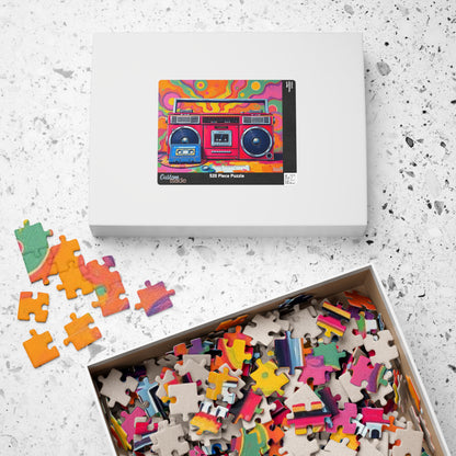 Retro Boombox Puzzle - Pop Art Jigsaw Game, Fun Family Activity, Music Lover Gift, Vintage Vibe, Home Entertainment, Perfect for Game Night Puzzle The Puzzle Chest