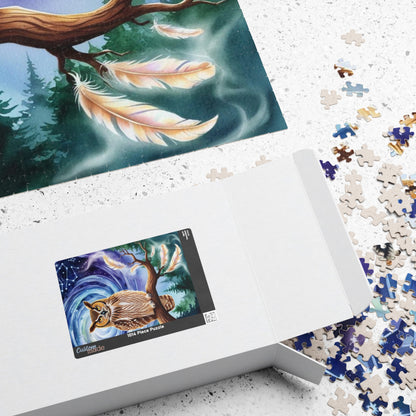 Jigsaw Puzzle, Great Horned Owl Constellation Scene, 110-1014 Pieces, Mystical Forest Nature Gift, Relaxing Hobby, Mindfulness Activity, Puzzle The Puzzle Chest