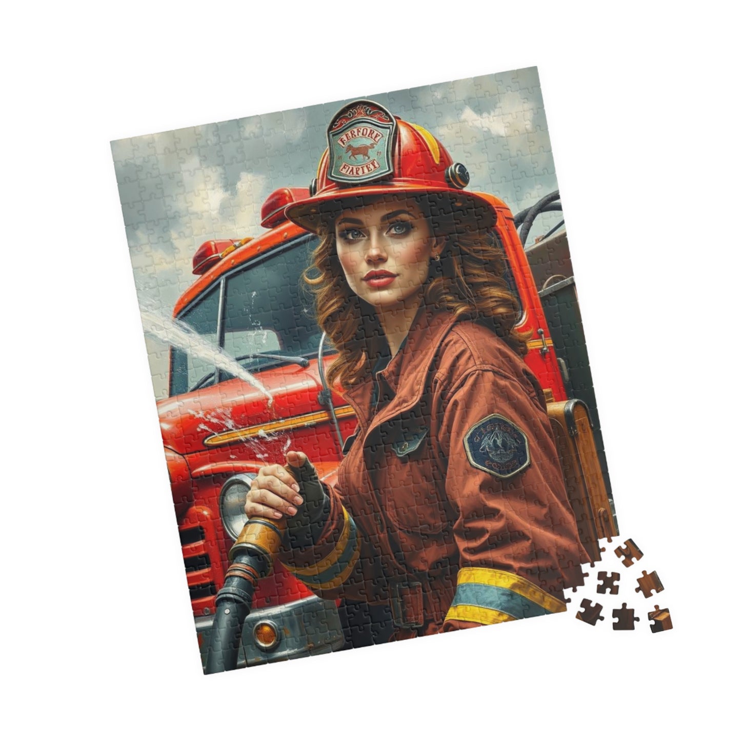 Woman Firefighter Jigsaw Puzzle - 110-1014 Piece | Holiday or Birthday Gift for Firefighters, Fun Family Game Night, Mindfulness Activity Puzzle The Puzzle Chest