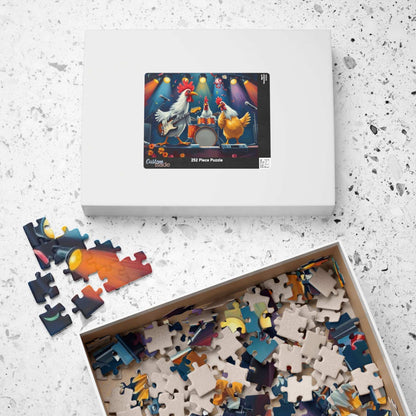 Rockin' Chicken Jigsaw Puzzle - Hilarious Gift for Music Lover Puzzle The Puzzle Chest