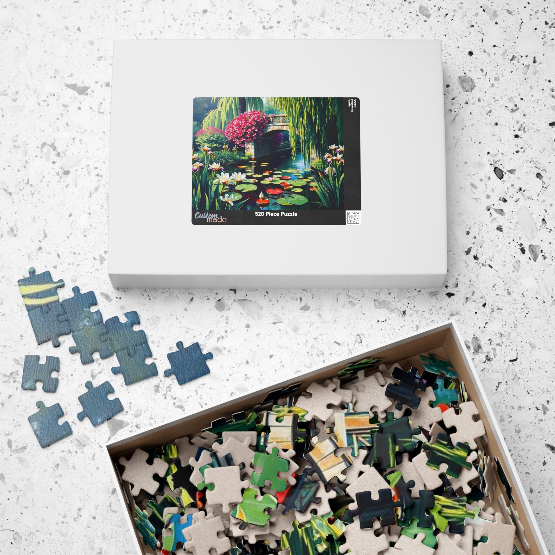 Serene Garden Puzzle - 110-1014 Piece Landscape Jigsaw Game, Gift for Nature Lovers, Family Game Night, Mindfulness Activity Puzzle The Puzzle Chest