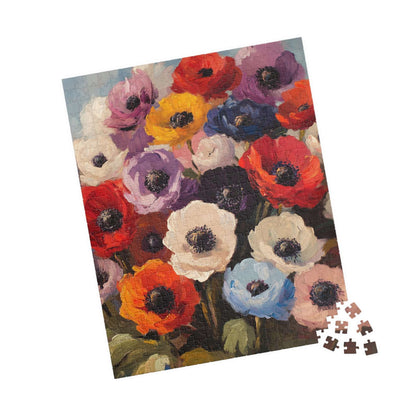 Colorful Anemone Bouquet Puzzle 110-1014 Piece | Floral Jigsaw Puzzle