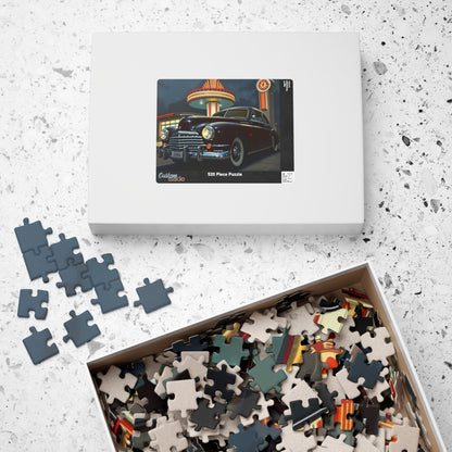 Vintage Car Puzzle - Classic 1948 Tucker 48, Nostalgic Auto Jigsaw Fun Puzzle The Puzzle Chest