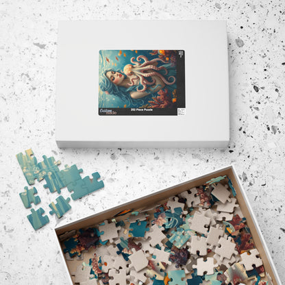 Mermaid and Octopus Puzzle | Art Puzzle for Sea Lovers, Unique Gift for Ocean Enthusiast and Friend, Fun Family Activity, Home Entertainment