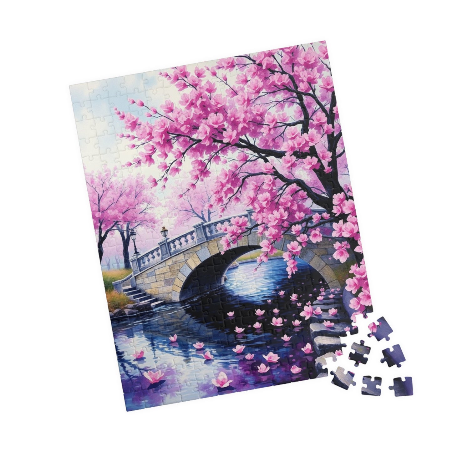 Cherry Blossom Puzzle, 110/252/520/1014-Piece Enchanted Landscape, Gift for Puzzle Lovers Puzzle The Puzzle Chest