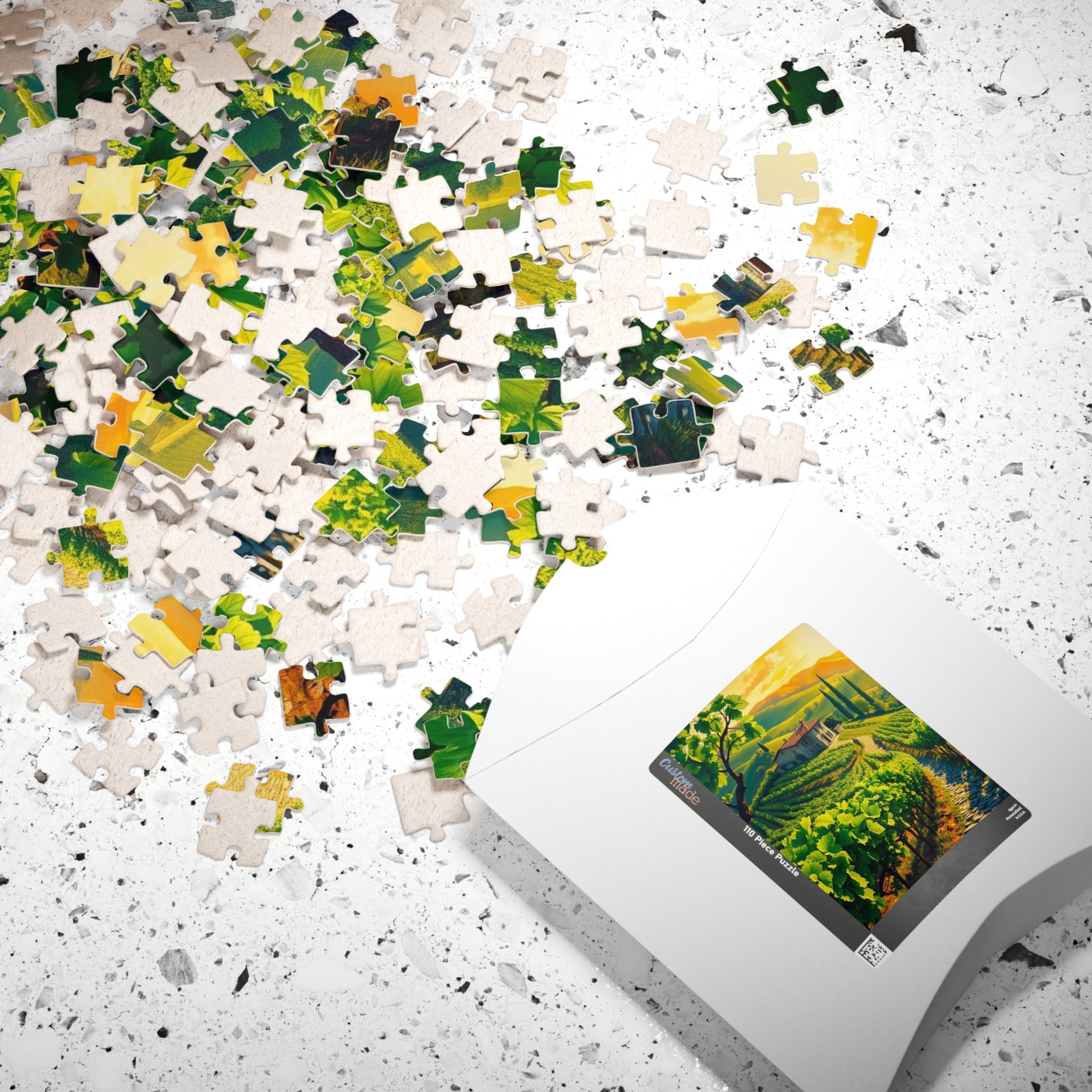 Vineyard Escape Puzzle - 110, 252, 520, 1014-piece Scenic Jigsaw for Nature Lovers, Family Activity Puzzle The Puzzle Chest