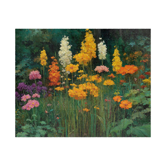 Rustic Wildflower Jigsaw Puzzle - Peaceful Meadow Floral Garden, Nature Inspired Game for Family Night, Nature Lovers, Gifts, Brain Teaser