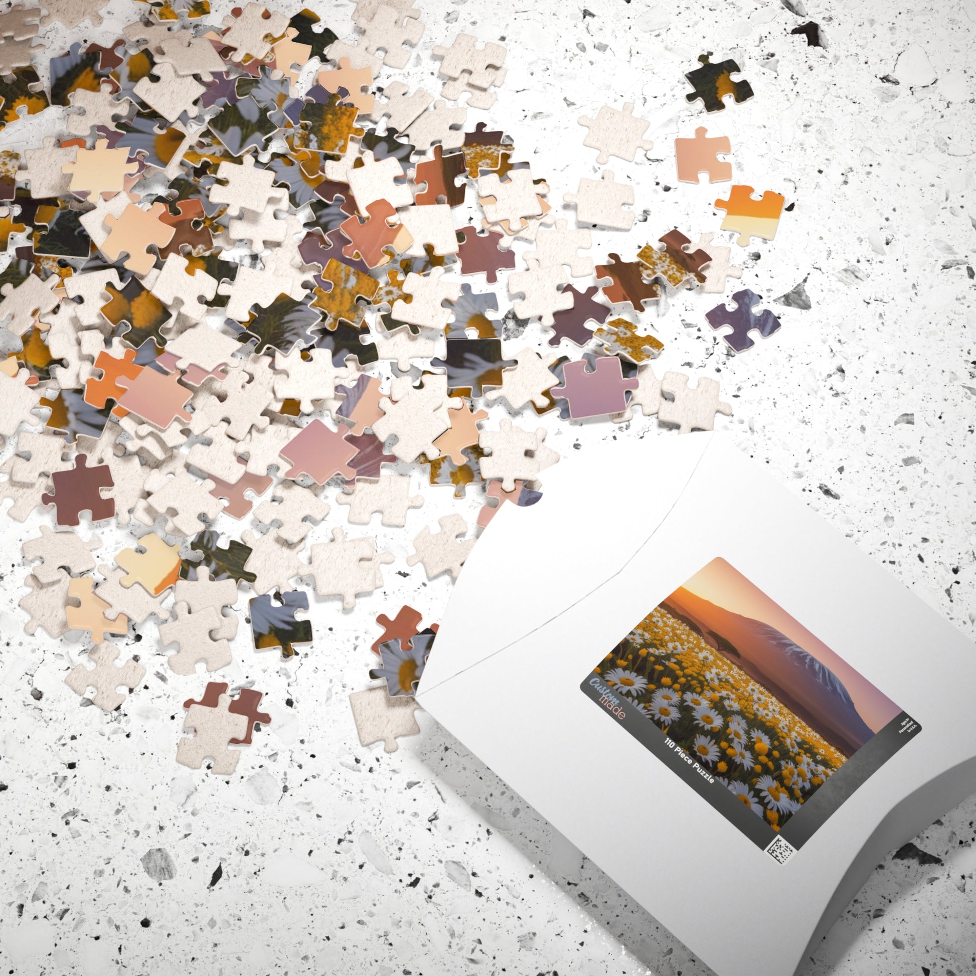 Mount Kilimanjaro Landmark Puzzle, African Daisies Sunrise Jigsaw Game, 252/520/1014 Pieces, Nature Lover Gift, Home Decor, African Safari Puzzle The Puzzle Chest