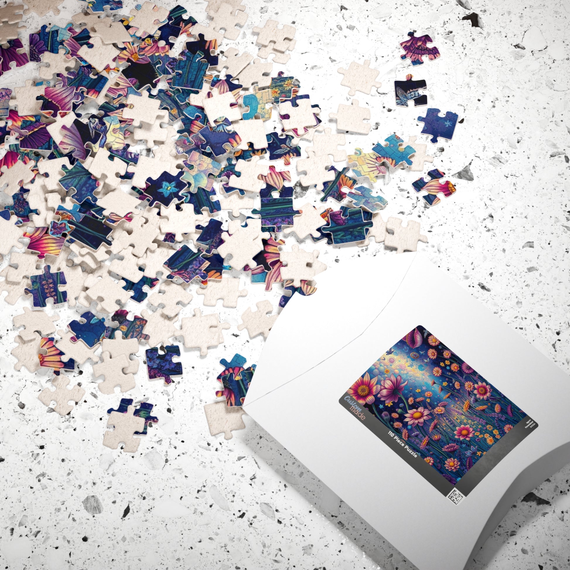 Floral Serenity Puzzle - 110 to 1014 Pieces, Perfect for Family Game Night, Gift for Nature Lovers, Mindful Relaxation, Home Entertainment Puzzle The Puzzle Chest